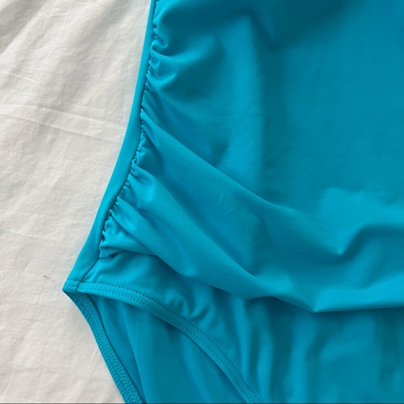 Anne Cole Swimsuit, Aqua, Size 8 - Picture 4 of 4